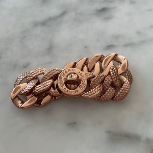 Rose gold tone Marc Jacobs Cuban curb link bracelet